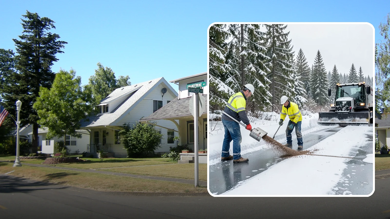 Beet Juice Deicer Application in DuPont, Pierce County, WA - Beet juice deicer application blends an agricultural byproduct with brine to melt ice at colder temperatures using less salt.