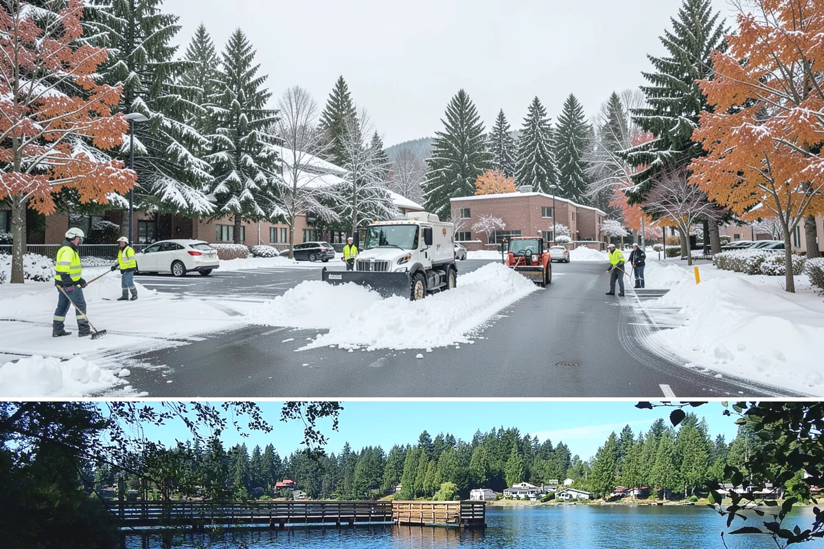 Beet Juice Deicer Application in Federal Way, King County, WA - Beet juice brine blends are applied ahead of colder freeze events, most often December through January.