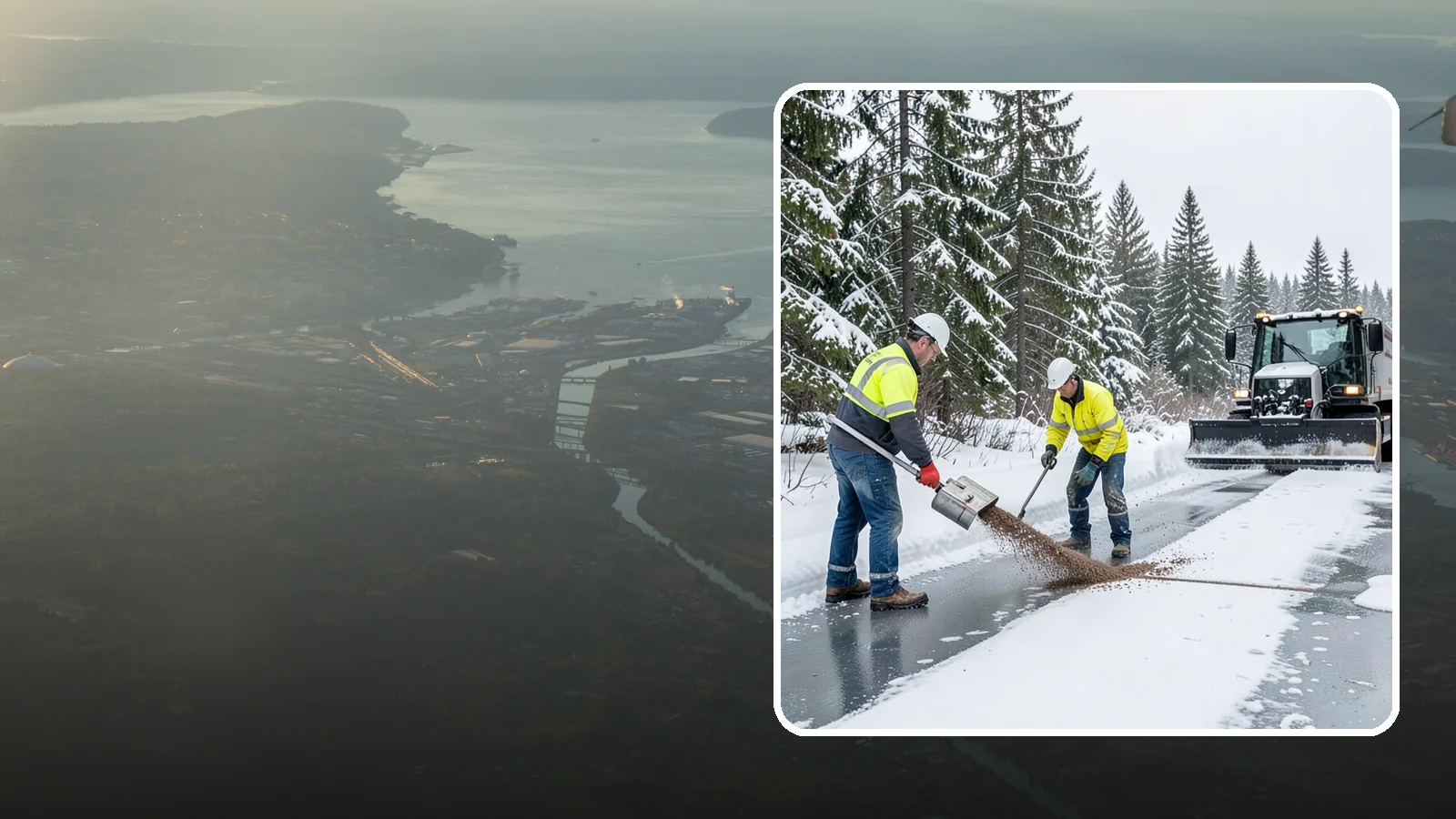 Beet Juice Deicer Application in Fife, Pierce County, WA - Beet juice deicer application blends an agricultural byproduct with brine to melt ice at colder temperatures using less salt.