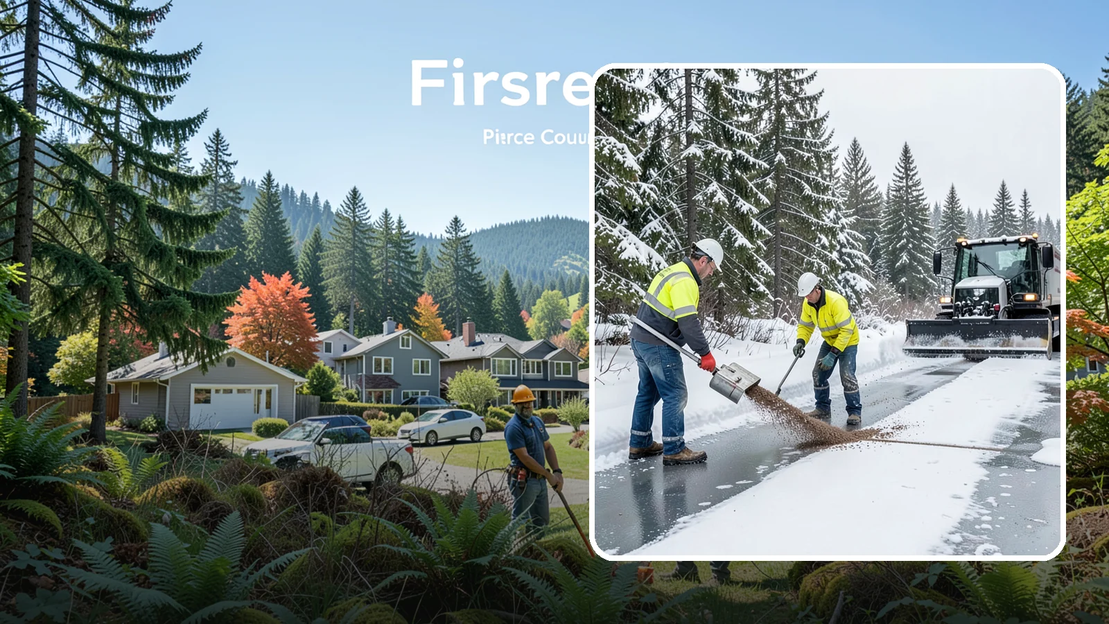 Beet Juice Deicer Application in Fircrest, Pierce County, WA - Beet juice deicer application blends an agricultural byproduct with brine to melt ice at colder temperatures using less salt.