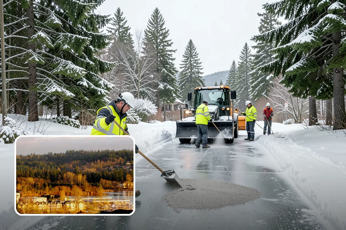 Beet Juice Deicer Application in Kenmore, King County, WA - Extends brine's effective range into colder temperatures