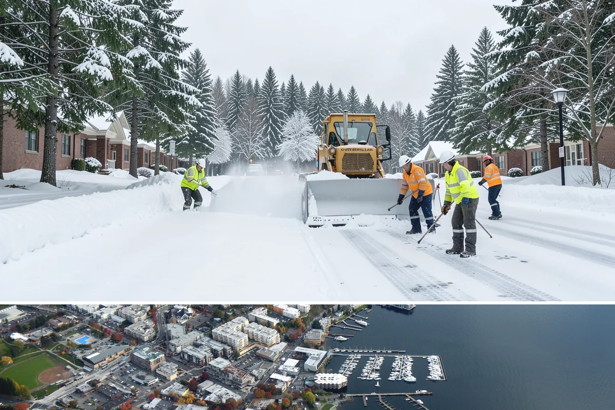 Beet Juice Deicer Application in Kirkland, King County, WA - Beet juice brine blends are applied ahead of colder freeze events, most often December through January.