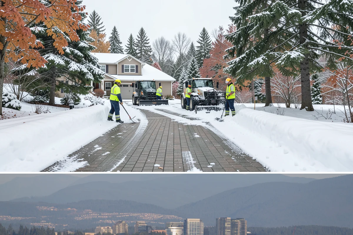 Beet Juice Deicer Application in Medina, King County, WA - Beet juice brine blends are applied ahead of colder freeze events, most often December through January.