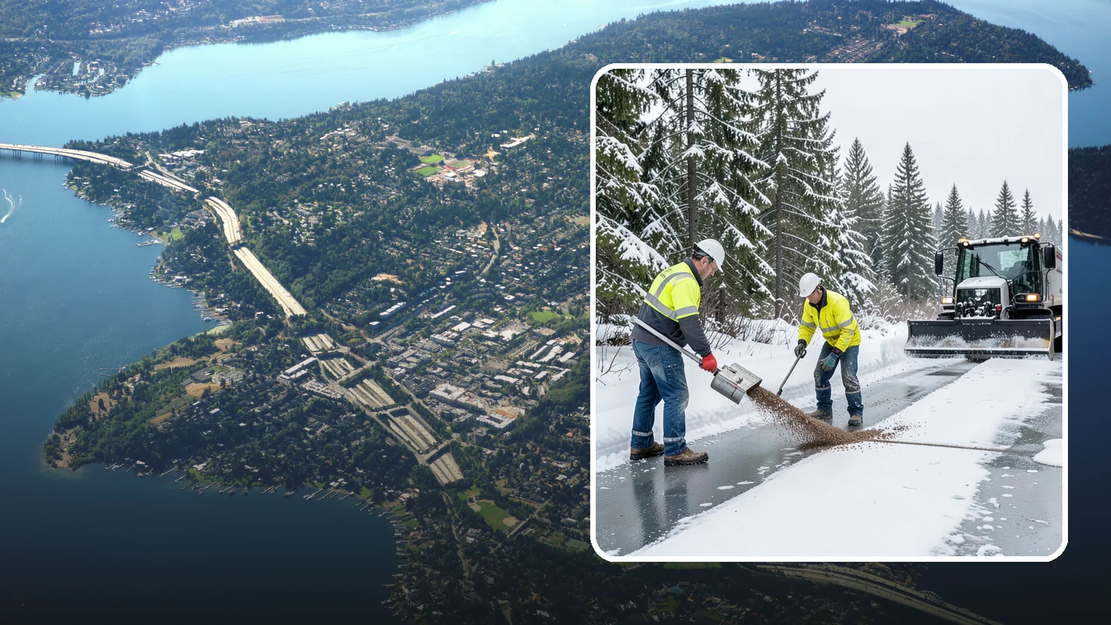 Beet Juice Deicer Application in Mercer Island, King County, WA - Beet juice deicer application blends an agricultural byproduct with brine to melt ice at colder temperatures using less salt.