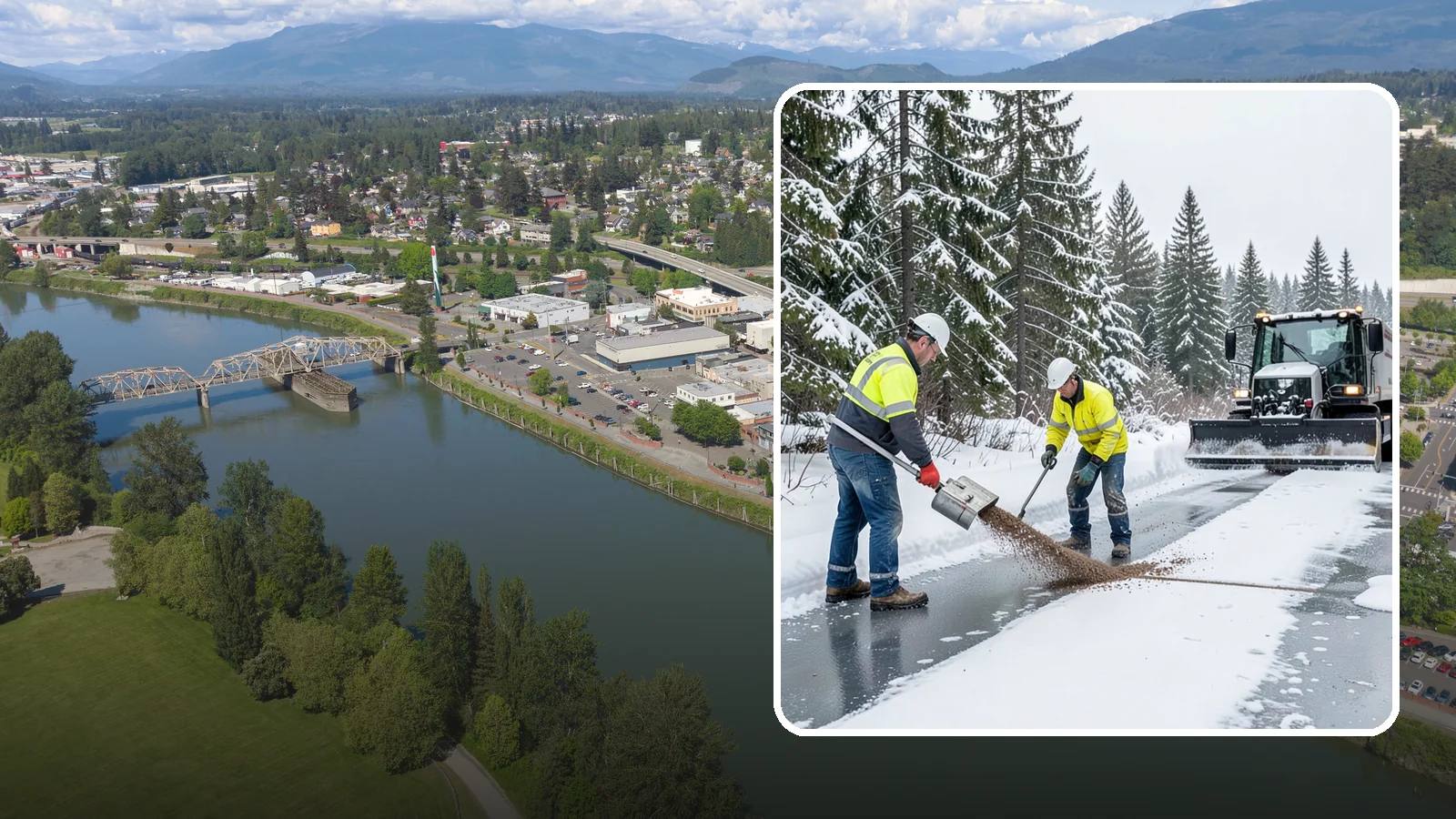 Beet Juice Deicer Application in Mount Vernon, Skagit County, WA - Beet juice deicer application blends an agricultural byproduct with brine to melt ice at colder temperatures using less salt.