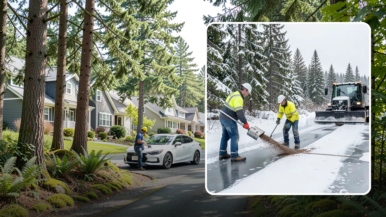 Beet Juice Deicer Application in Normandy Park, King County, WA - Beet juice deicer application blends an agricultural byproduct with brine to melt ice at colder temperatures using less salt.