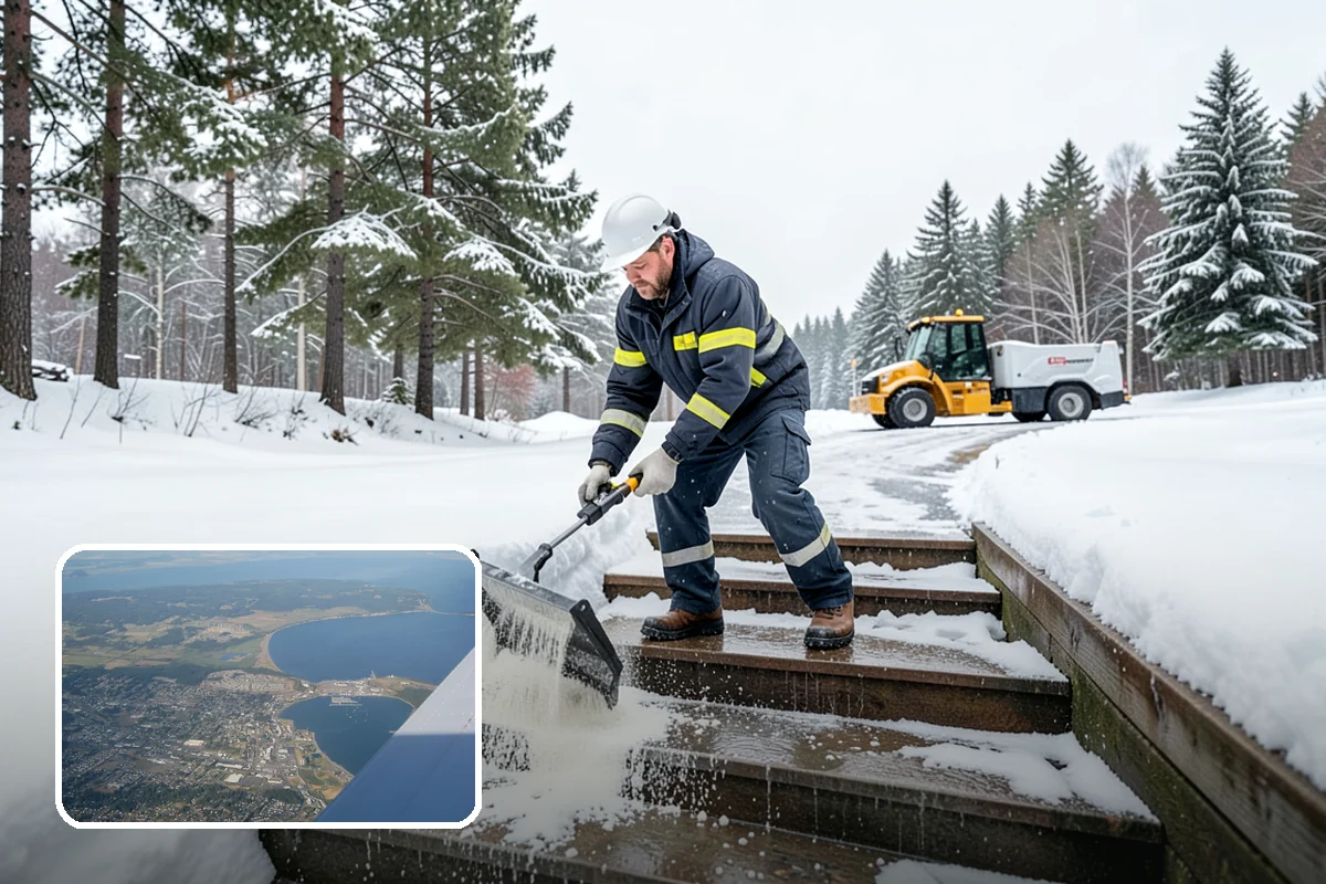 Beet Juice Deicer Application in Oak Harbor, Island County, WA - Extends brine's effective range into colder temperatures