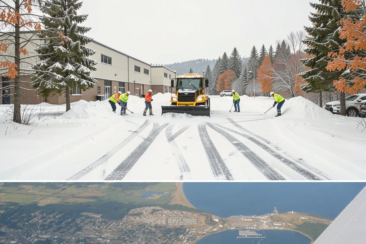 Beet Juice Deicer Application in Oak Harbor, Island County, WA - Beet juice brine blends are applied ahead of colder freeze events, most often December through January.