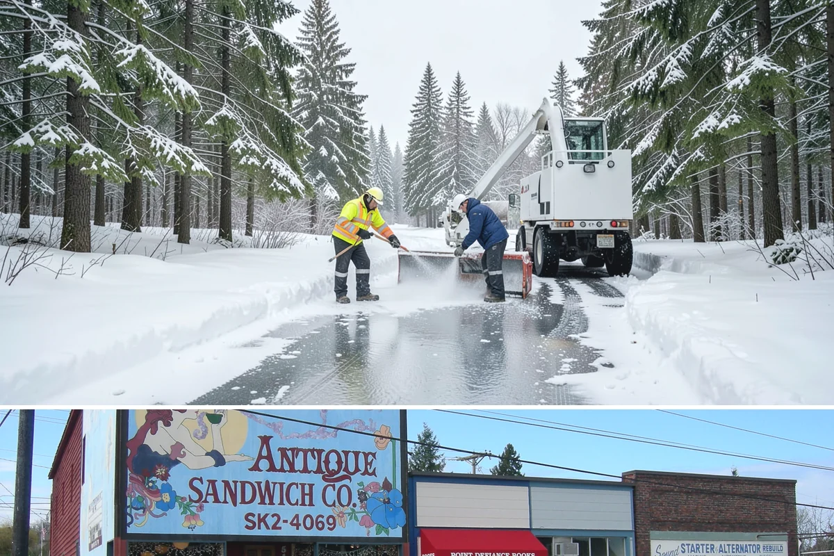 Beet Juice Deicer Application in Ruston, Pierce County, WA - Beet juice brine blends are applied ahead of colder freeze events, most often December through January.
