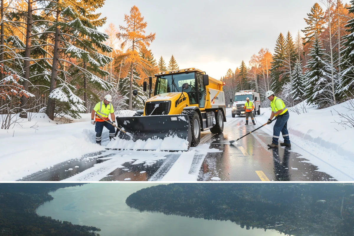 Beet Juice Deicer Application in Sammamish, King County, WA - Beet juice brine blends are applied ahead of colder freeze events, most often December through January.