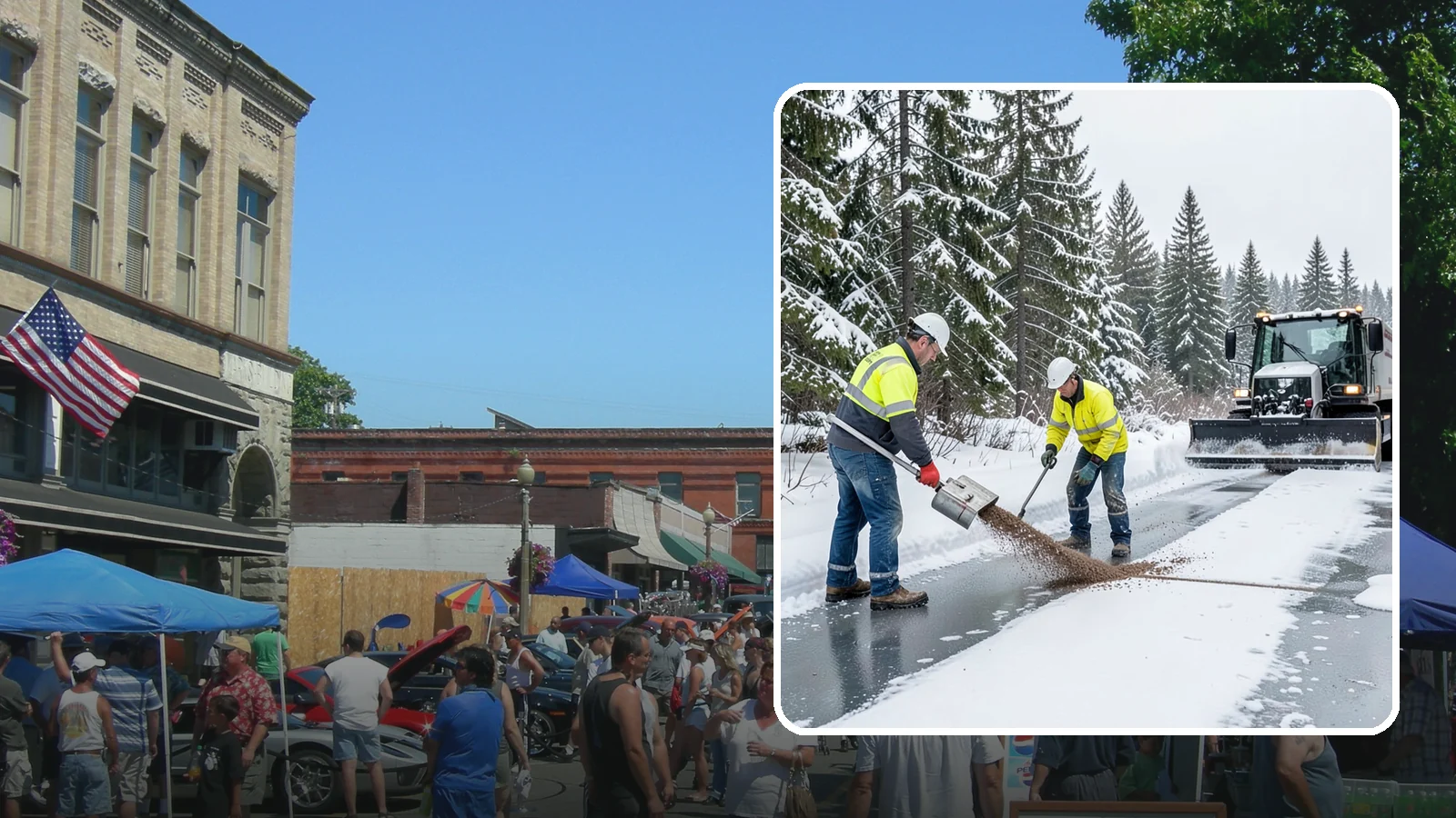 Beet Juice Deicer Application in Snohomish, Snohomish County, WA - Beet juice deicer application blends an agricultural byproduct with brine to melt ice at colder temperatures using less salt.