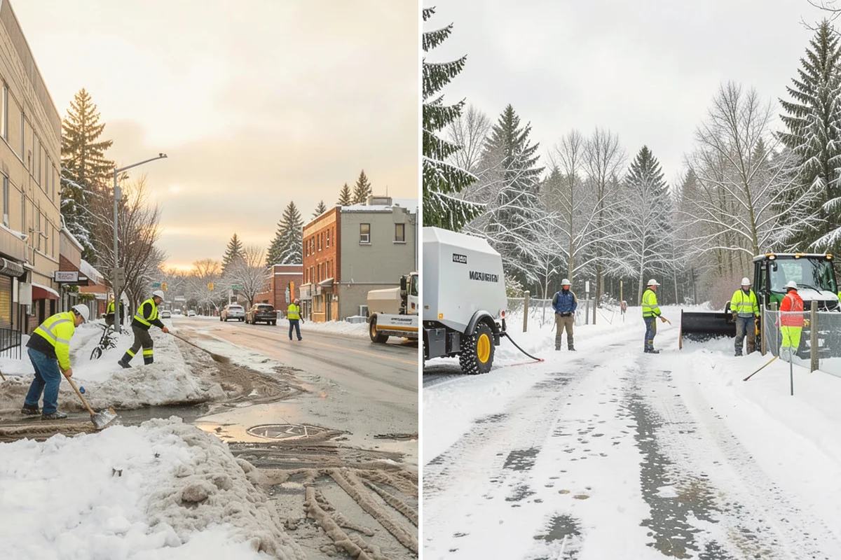 Beet Juice Deicer Application in Snohomish, Snohomish County, WA - Blend beet juice additive into salt brine at the target ratio