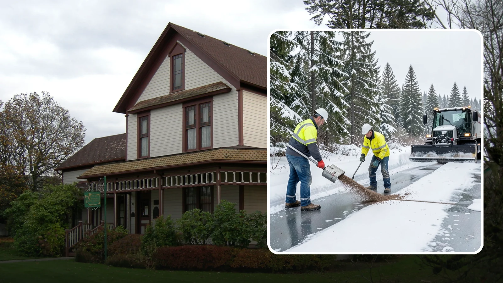 Beet Juice Deicer Application in Sumner, Pierce County, WA - Beet juice deicer application blends an agricultural byproduct with brine to melt ice at colder temperatures using less salt.