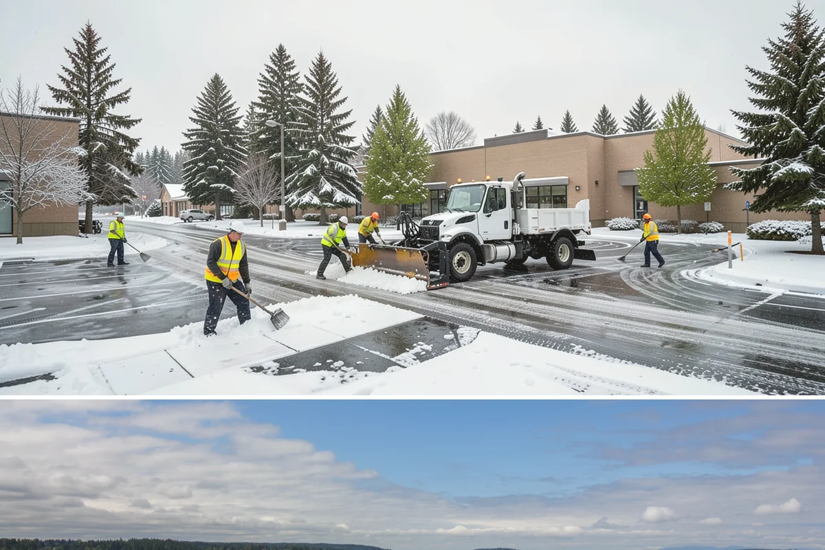 Beet Juice Deicer Application in University Place, Pierce County, WA - Beet juice brine blends are applied ahead of colder freeze events, most often December through January.