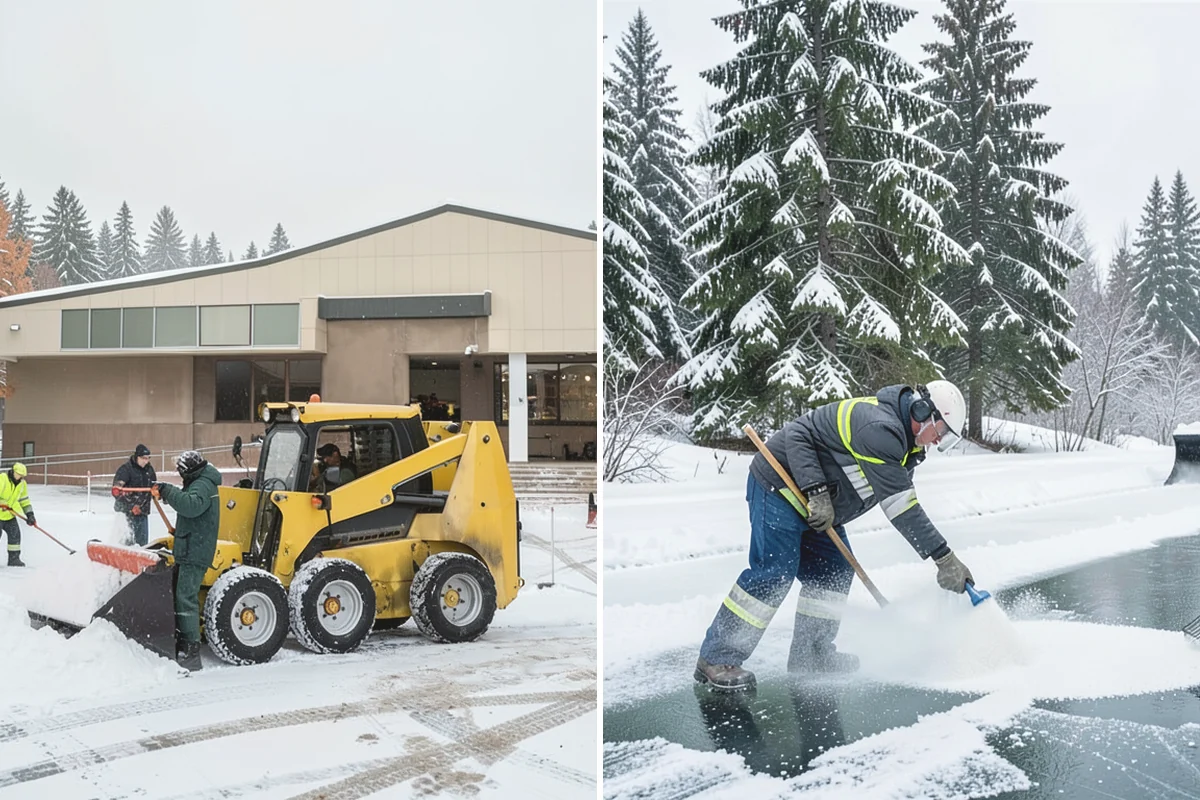 Big Box Store Snow Removal in Black Diamond, King County, WA - Walk your lot to map lanes, corrals, drains, and fire zones