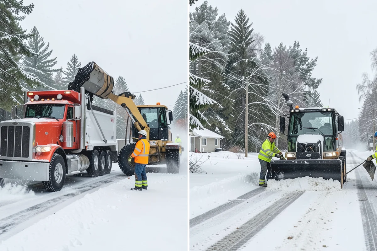 Big Box Store Snow Removal in Bonney Lake, Pierce County, WA - Walk your lot to map lanes, corrals, drains, and fire zones