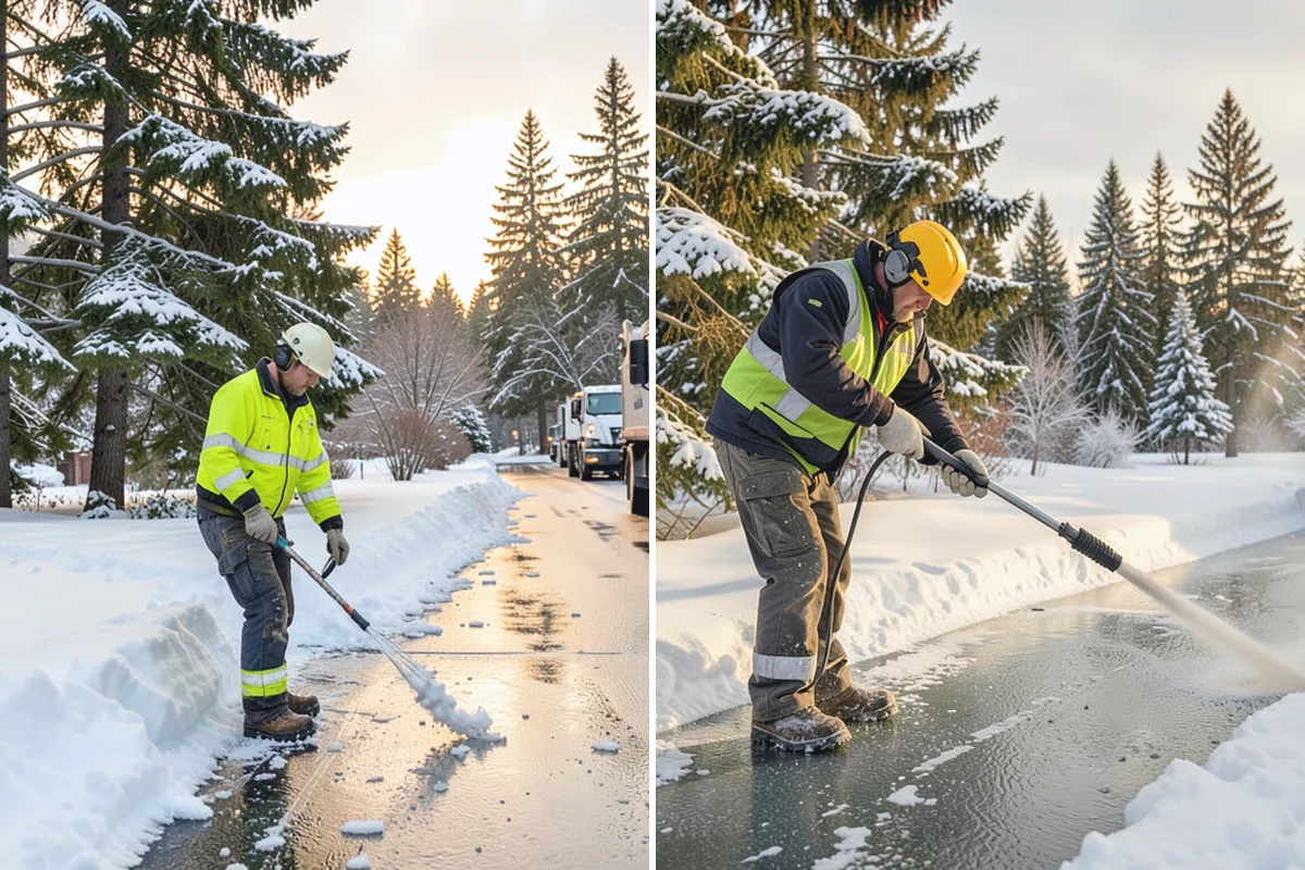 Big Box Store Snow Removal in Buckley, Pierce County, WA - Walk your lot to map lanes, corrals, drains, and fire zones