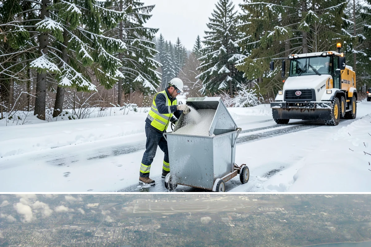 Big Box Store Snow Removal in Burien, King County, WA - Western Washington big box lots see most events between late November and February, usually from short lowland snaps rather than...