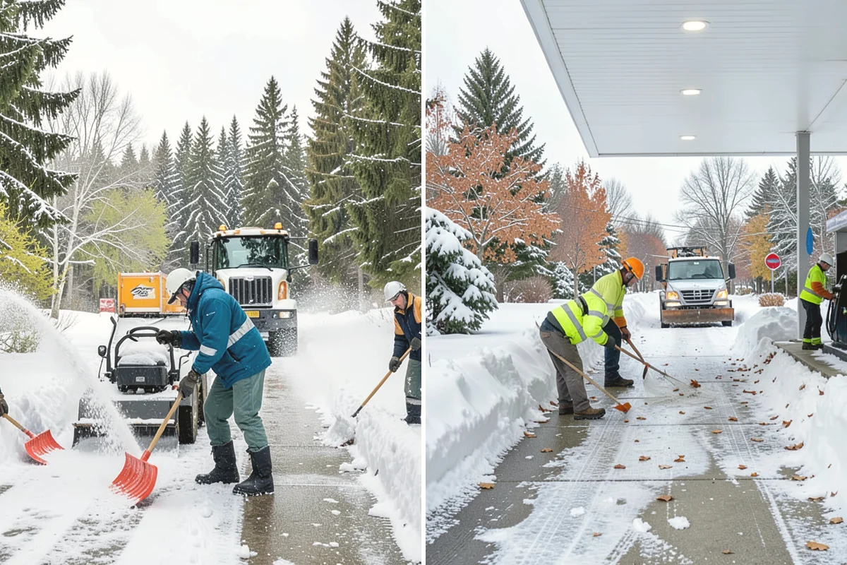 Big Box Store Snow Removal in Burlington, Skagit County, WA - Walk your lot to map lanes, corrals, drains, and fire zones