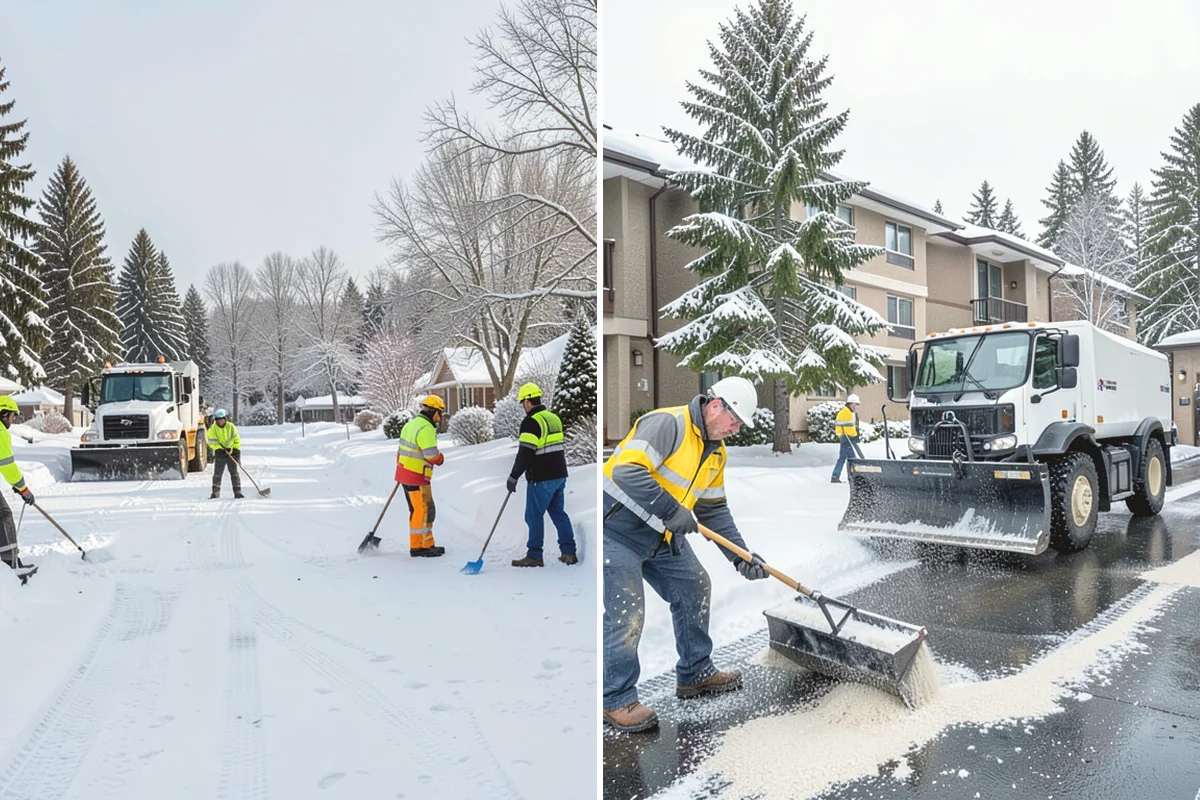 Big Box Store Snow Removal in Carnation, King County, WA - Walk your lot to map lanes, corrals, drains, and fire zones