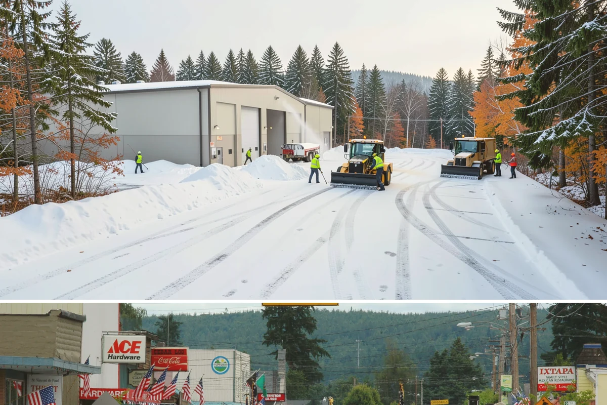 Big Box Store Snow Removal in Carnation, King County, WA - Western Washington big box lots see most events between late November and February, usually from short lowland snaps rather than...