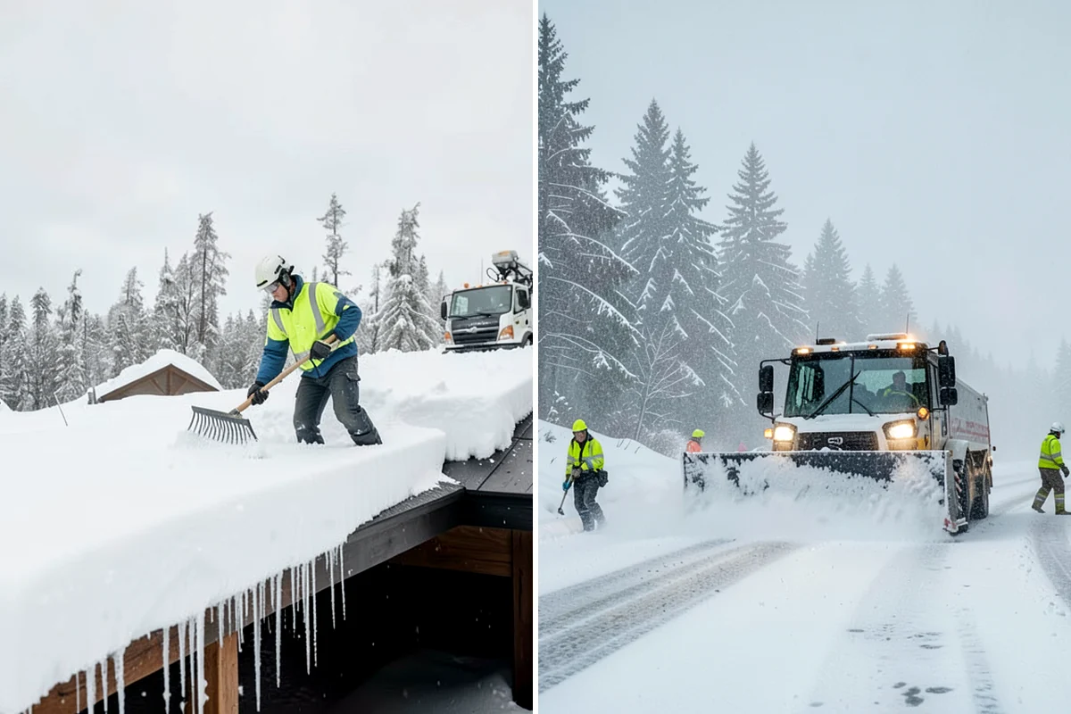 Big Box Store Snow Removal in Concrete, Skagit County, WA - Walk your lot to map lanes, corrals, drains, and fire zones