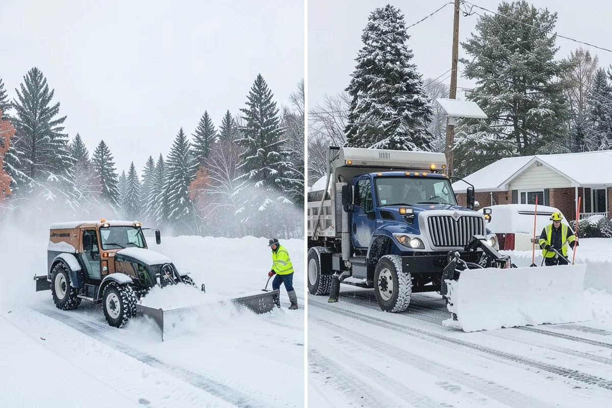 Big Box Store Snow Removal in Coupeville, Island County, WA - Walk your lot to map lanes, corrals, drains, and fire zones
