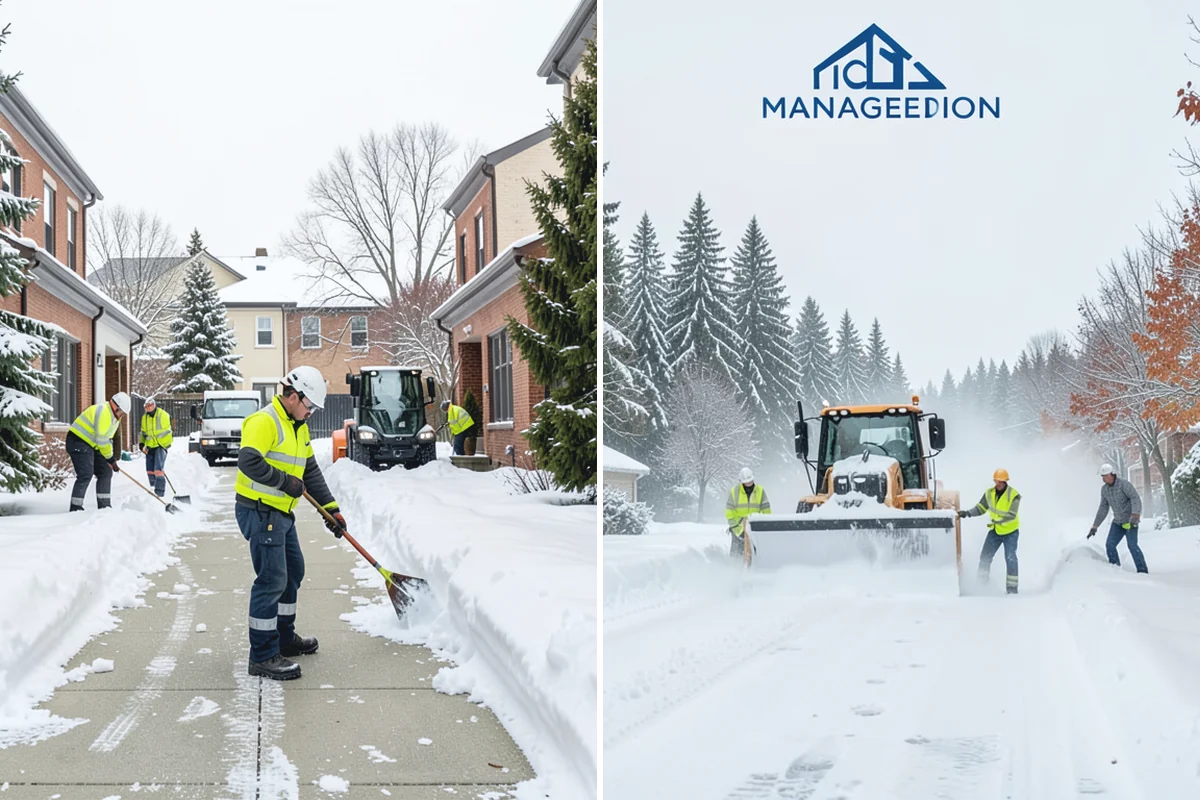 Big Box Store Snow Removal in Darrington, Snohomish County, WA - Walk your lot to map lanes, corrals, drains, and fire zones
