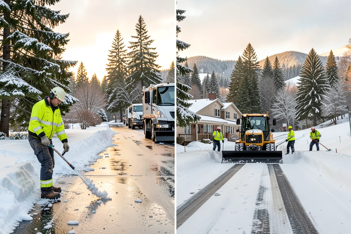 Big Box Store Snow Removal in DuPont, Pierce County, WA - Walk your lot to map lanes, corrals, drains, and fire zones