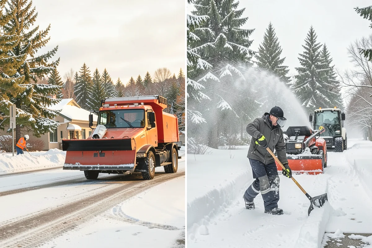Big Box Store Snow Removal in Duvall, King County, WA - Walk your lot to map lanes, corrals, drains, and fire zones