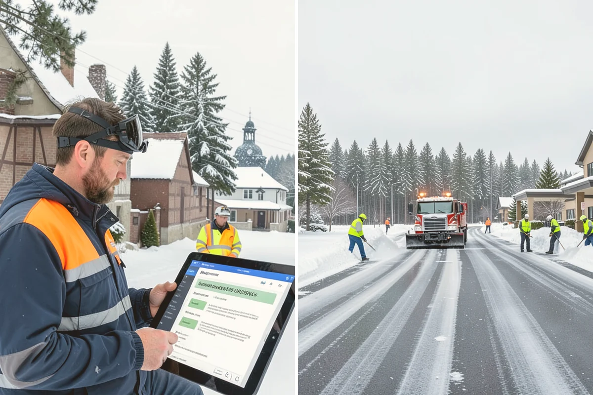 Big Box Store Snow Removal in Eatonville, Pierce County, WA - Walk your lot to map lanes, corrals, drains, and fire zones
