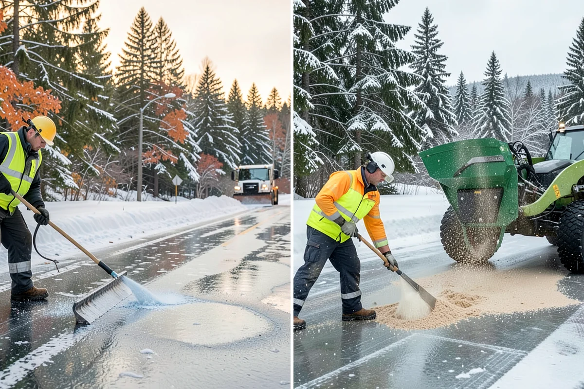 Big Box Store Snow Removal in Enumclaw, King County, WA - Walk your lot to map lanes, corrals, drains, and fire zones