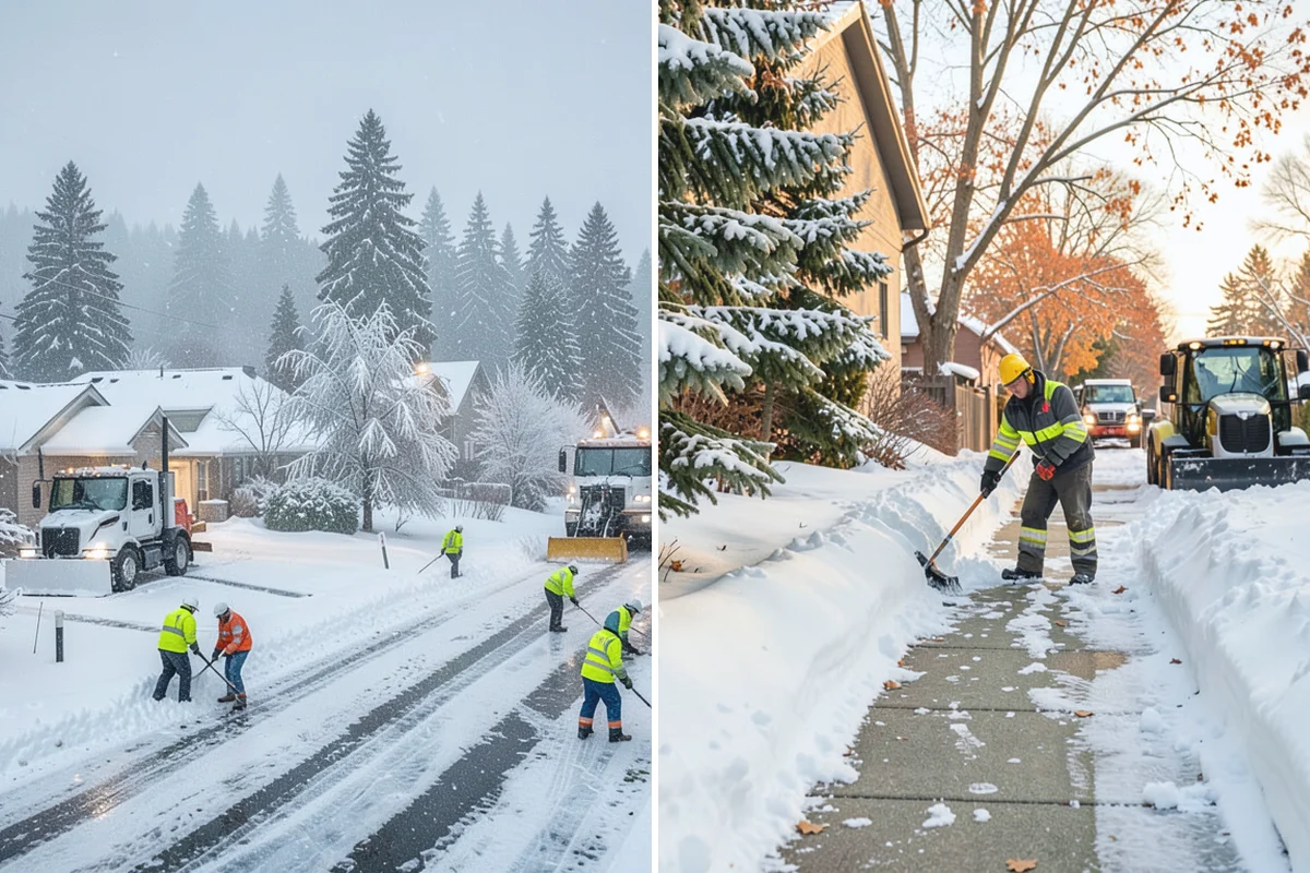 Big Box Store Snow Removal in Hamilton, Skagit County, WA - Walk your lot to map lanes, corrals, drains, and fire zones