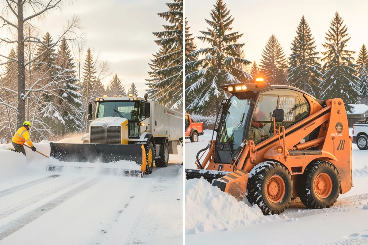 Big Box Store Snow Removal in Index, Snohomish County, WA - Walk your lot to map lanes, corrals, drains, and fire zones