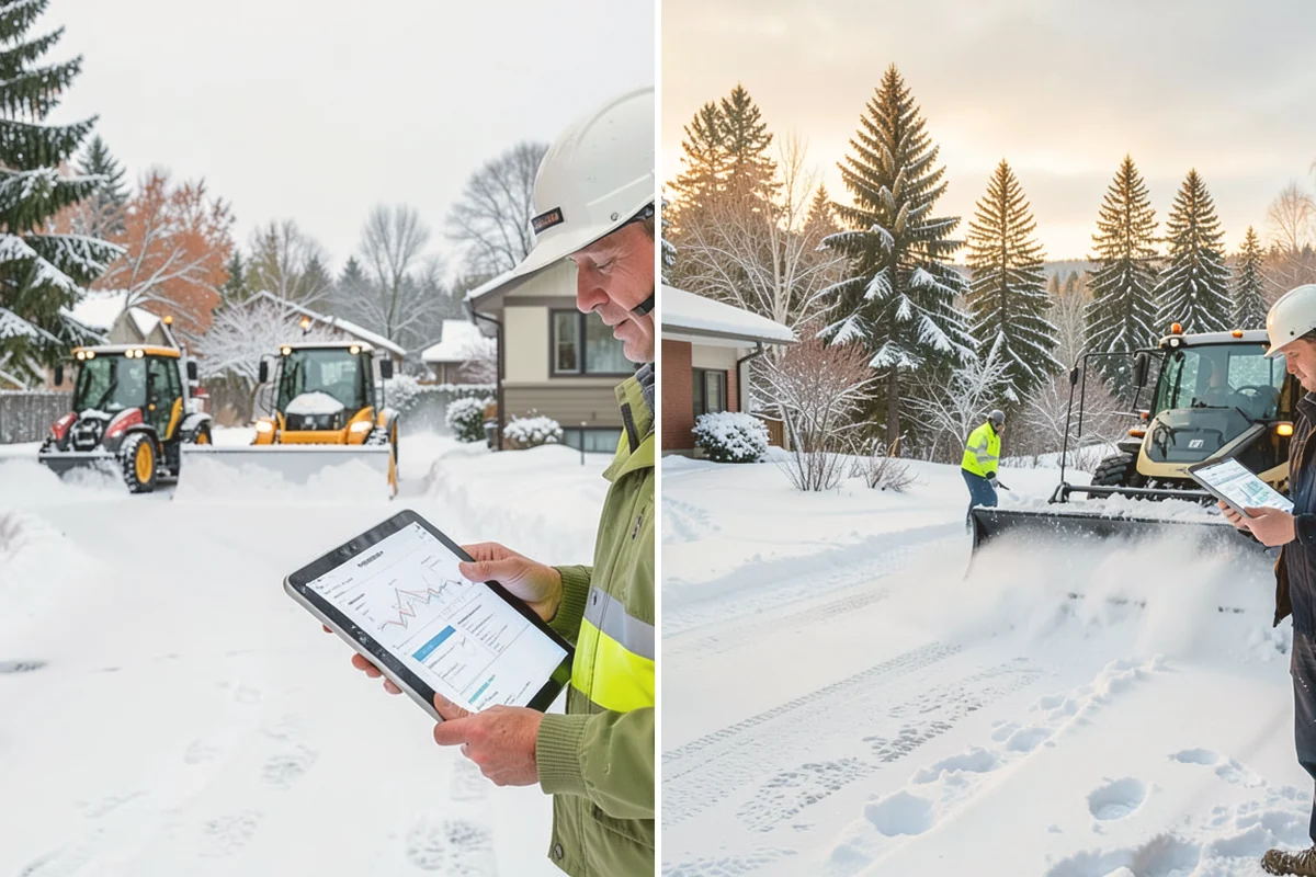 Big Box Store Snow Removal in Kirkland, King County, WA - Walk your lot to map lanes, corrals, drains, and fire zones