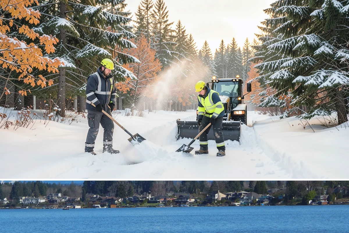 Big Box Store Snow Removal in Lake Stevens, Snohomish County, WA - Western Washington big box lots see most events between late November and February, usually from short lowland snaps rather than...