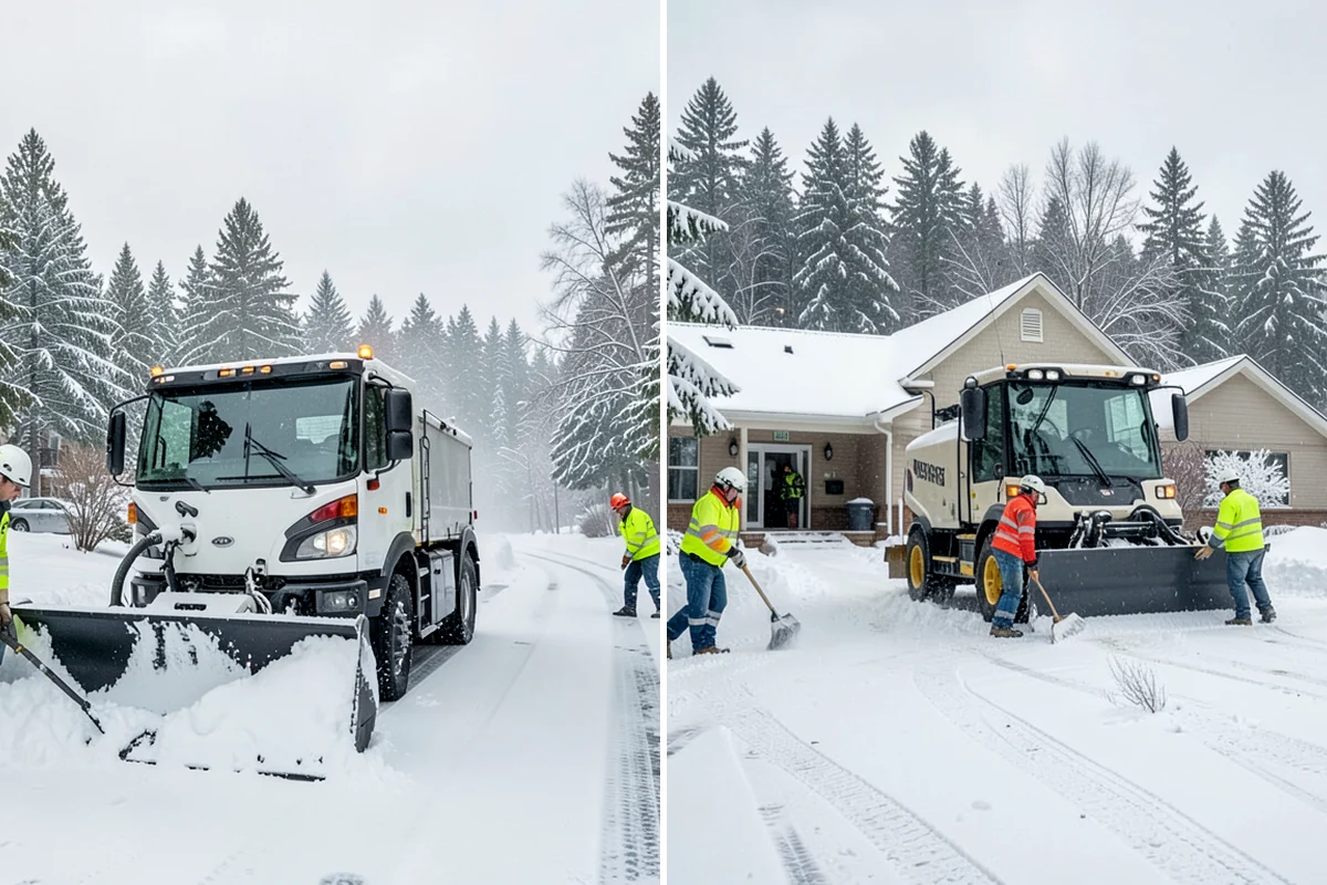 Big Box Store Snow Removal in Lyman, Skagit County, WA - Walk your lot to map lanes, corrals, drains, and fire zones