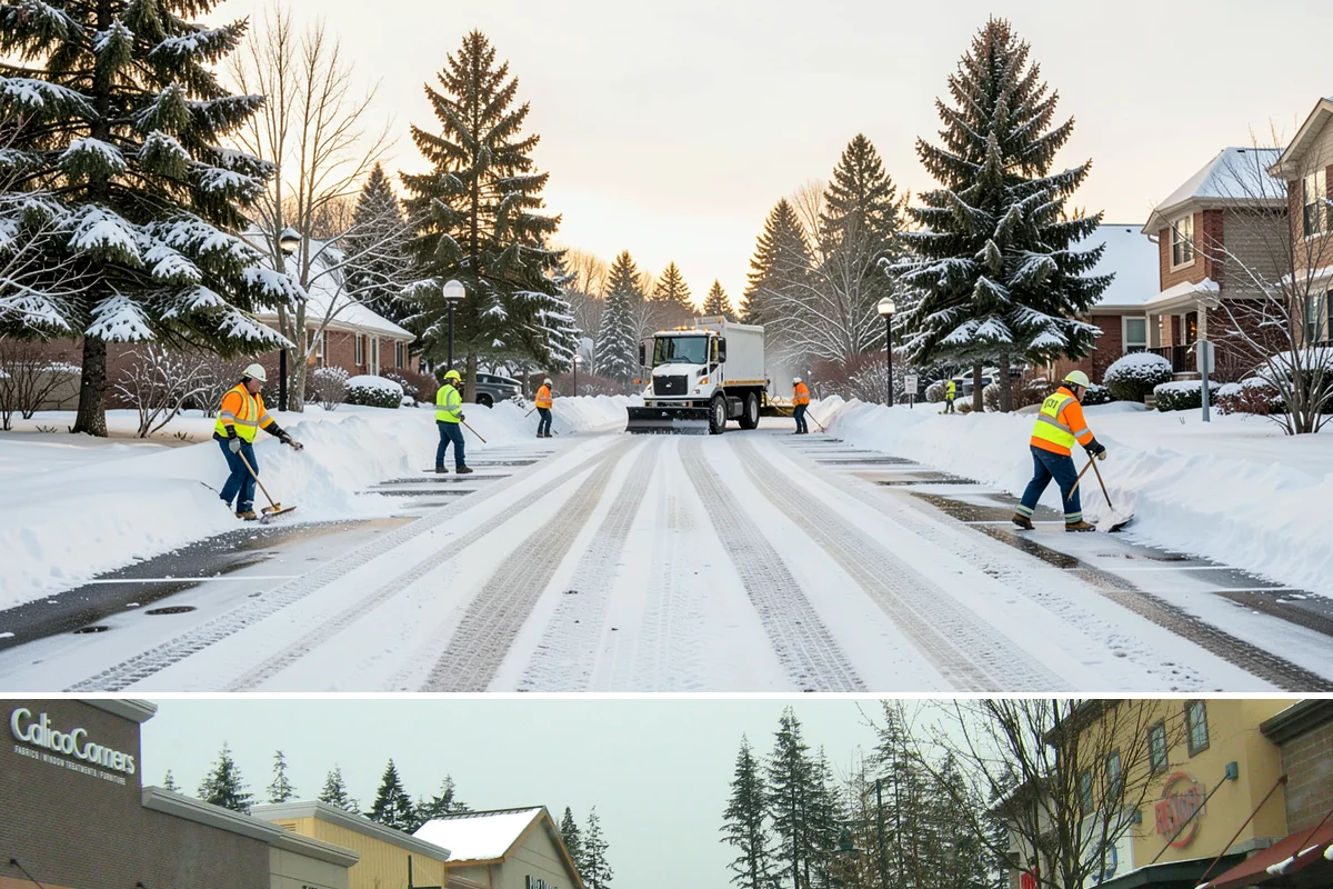 Big Box Store Snow Removal in Mill Creek, Snohomish County, WA - Western Washington big box lots see most events between late November and February, usually from short lowland snaps rather than...