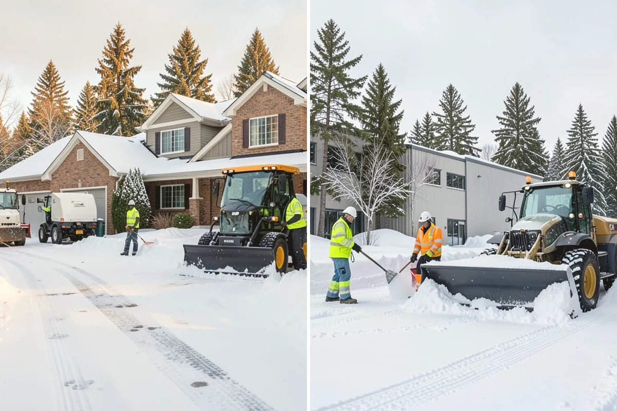 Big Box Store Snow Removal in Monroe, Snohomish County, WA - Walk your lot to map lanes, corrals, drains, and fire zones