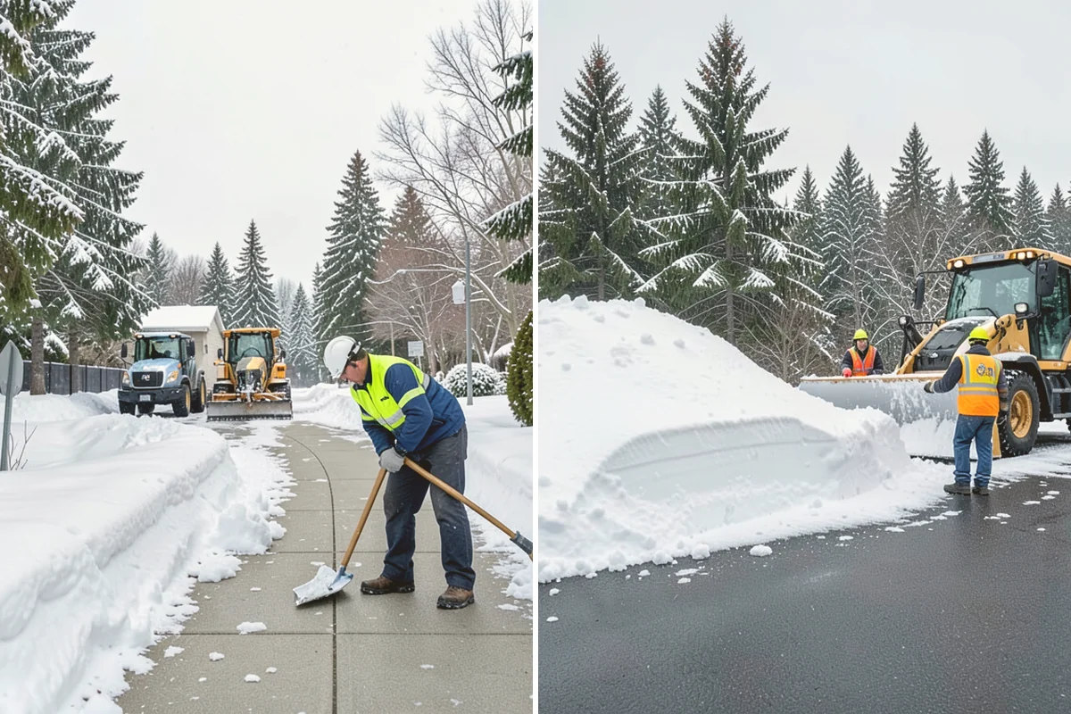 Big Box Store Snow Removal in Mount Vernon, Skagit County, WA - Walk your lot to map lanes, corrals, drains, and fire zones