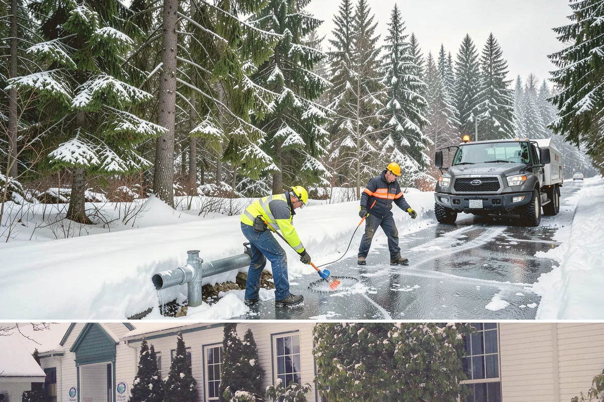Big Box Store Snow Removal in Pacific, King County, WA - Western Washington big box lots see most events between late November and February, usually from short lowland snaps rather than...