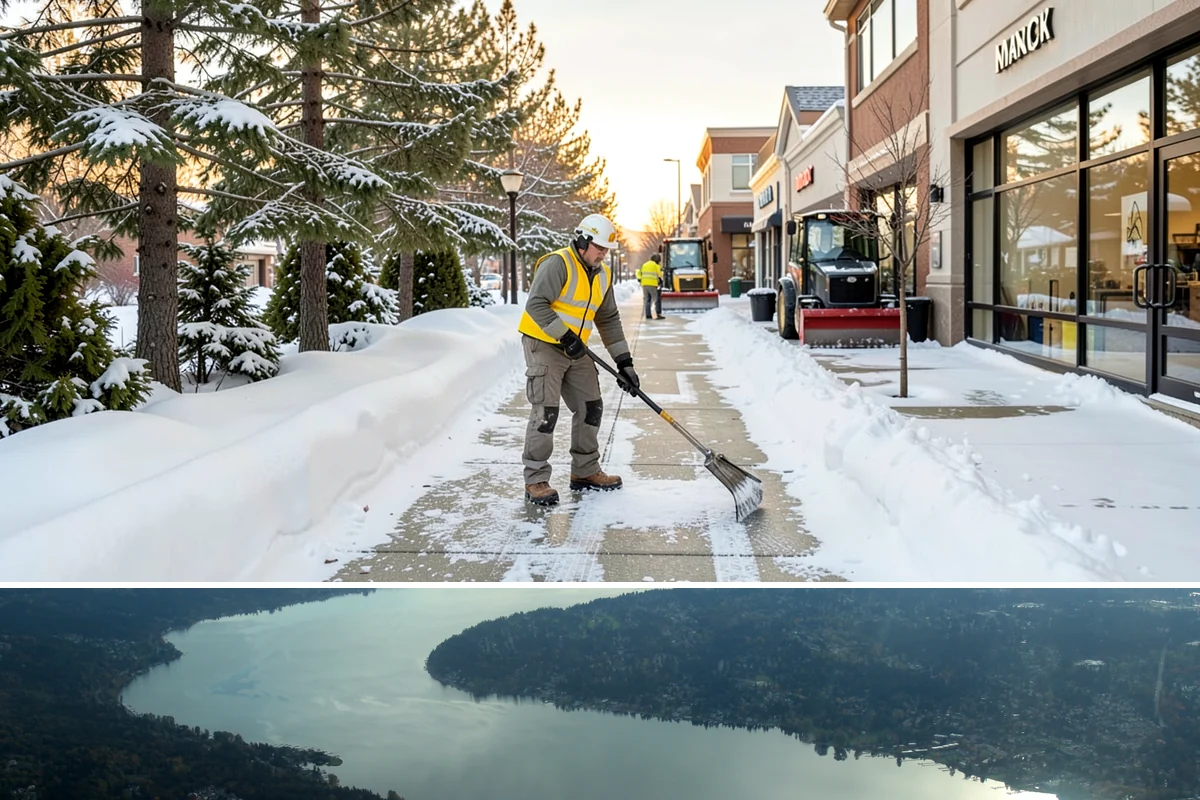 Big Box Store Snow Removal in Sammamish, King County, WA - Western Washington big box lots see most events between late November and February, usually from short lowland snaps rather than...