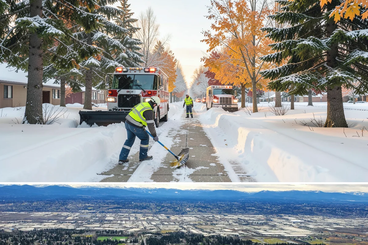 Big Box Store Snow Removal in SeaTac, King County, WA - Western Washington big box lots see most events between late November and February, usually from short lowland snaps rather than...