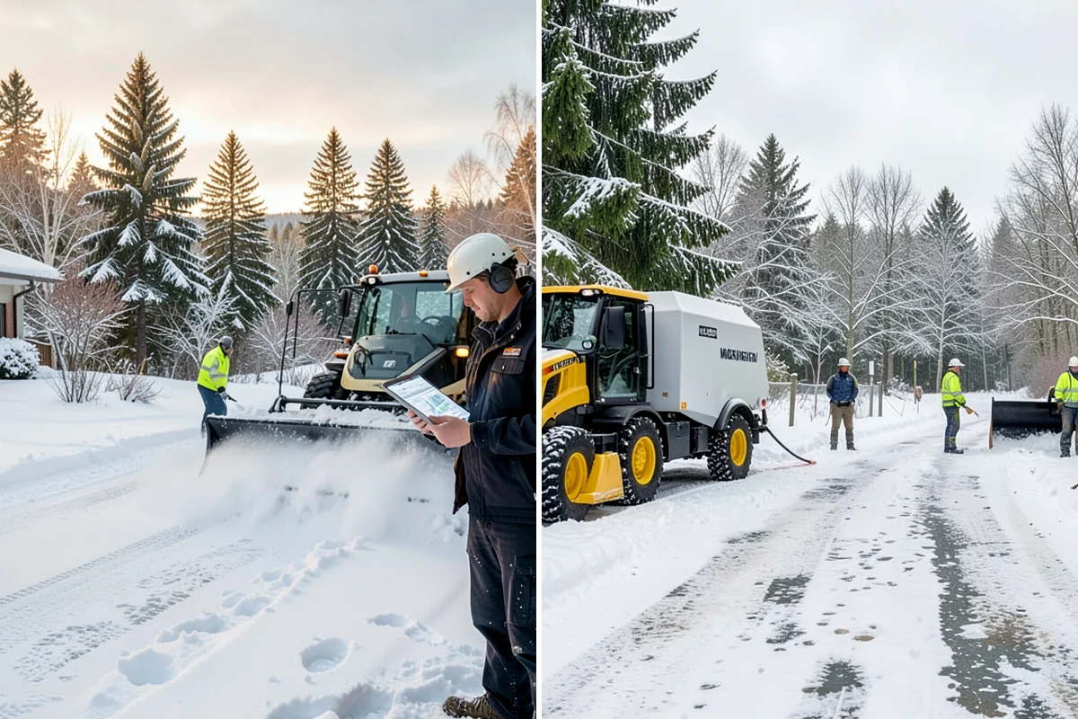 Big Box Store Snow Removal in Sedro-Woolley, Skagit County, WA - Walk your lot to map lanes, corrals, drains, and fire zones