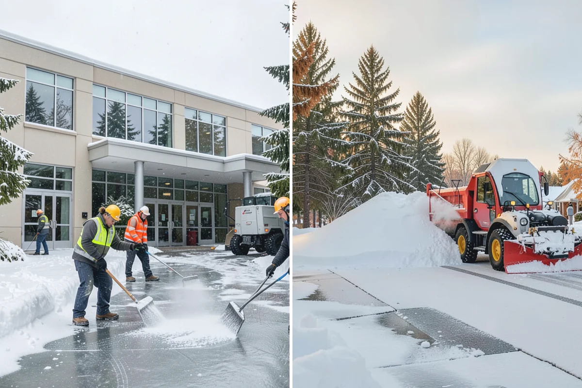 Big Box Store Snow Removal in Skykomish, King County, WA - Walk your lot to map lanes, corrals, drains, and fire zones