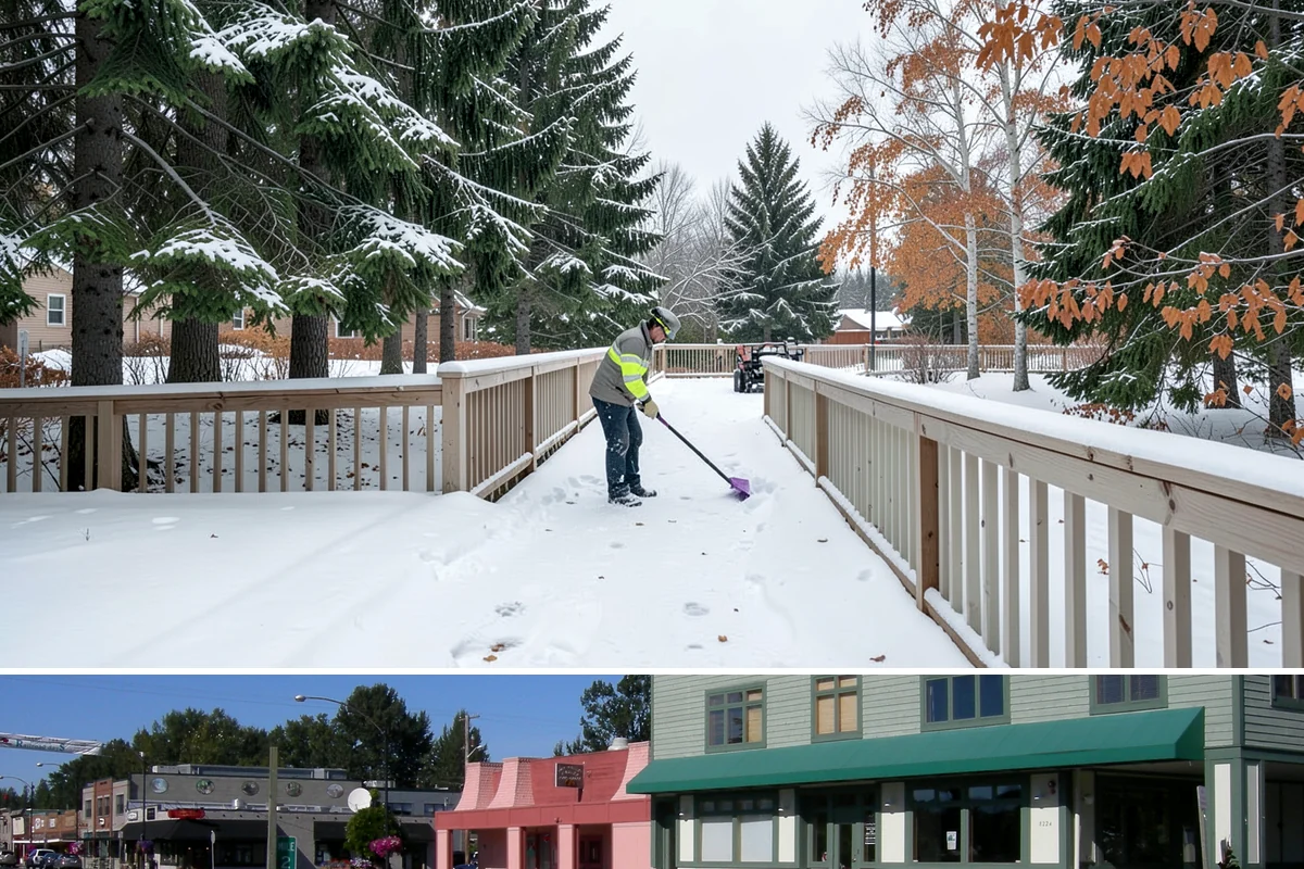 Big Box Store Snow Removal in Snoqualmie, King County, WA - Western Washington big box lots see most events between late November and February, usually from short lowland snaps rather than...