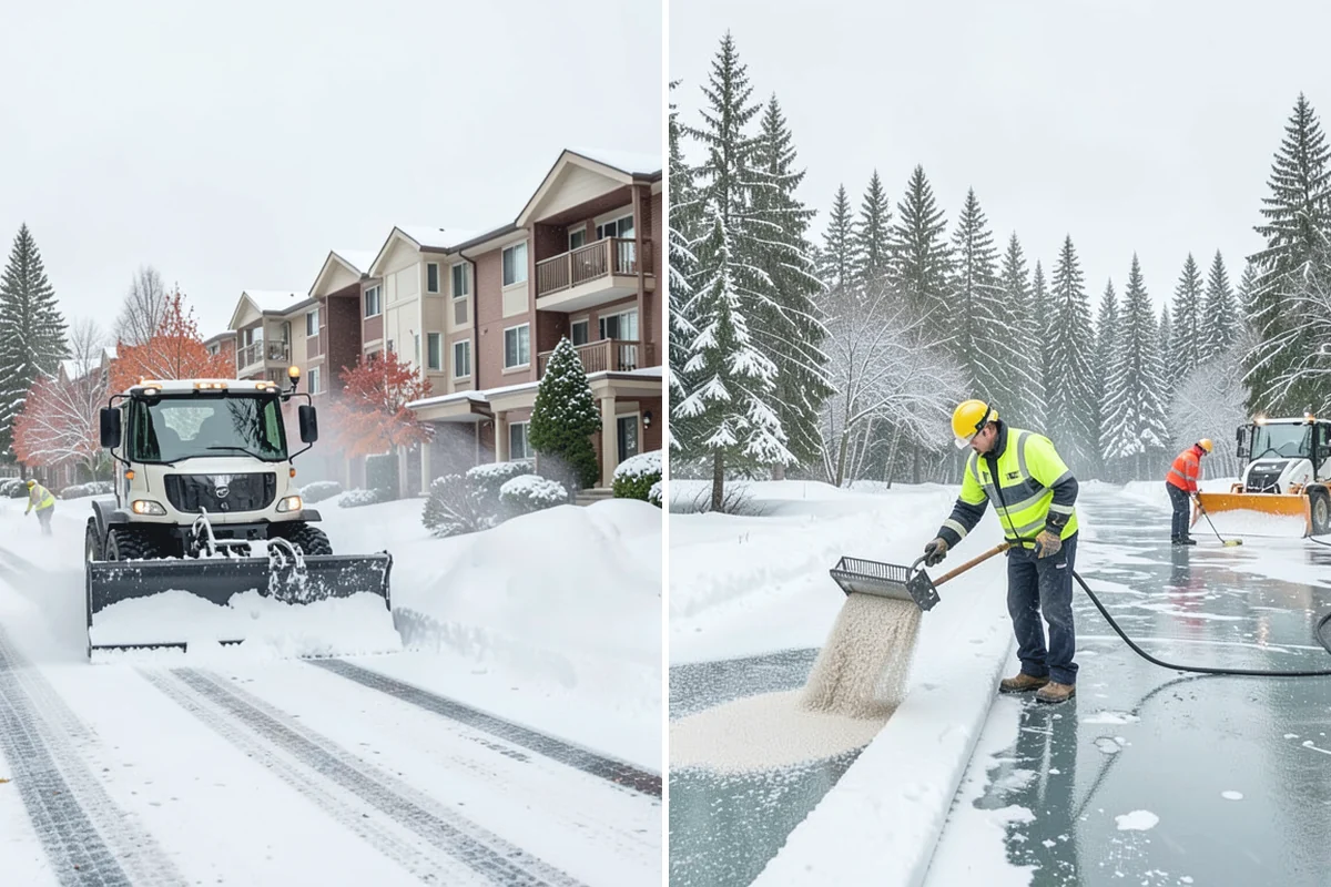 Big Box Store Snow Removal in South Prairie, Pierce County, WA - Walk your lot to map lanes, corrals, drains, and fire zones