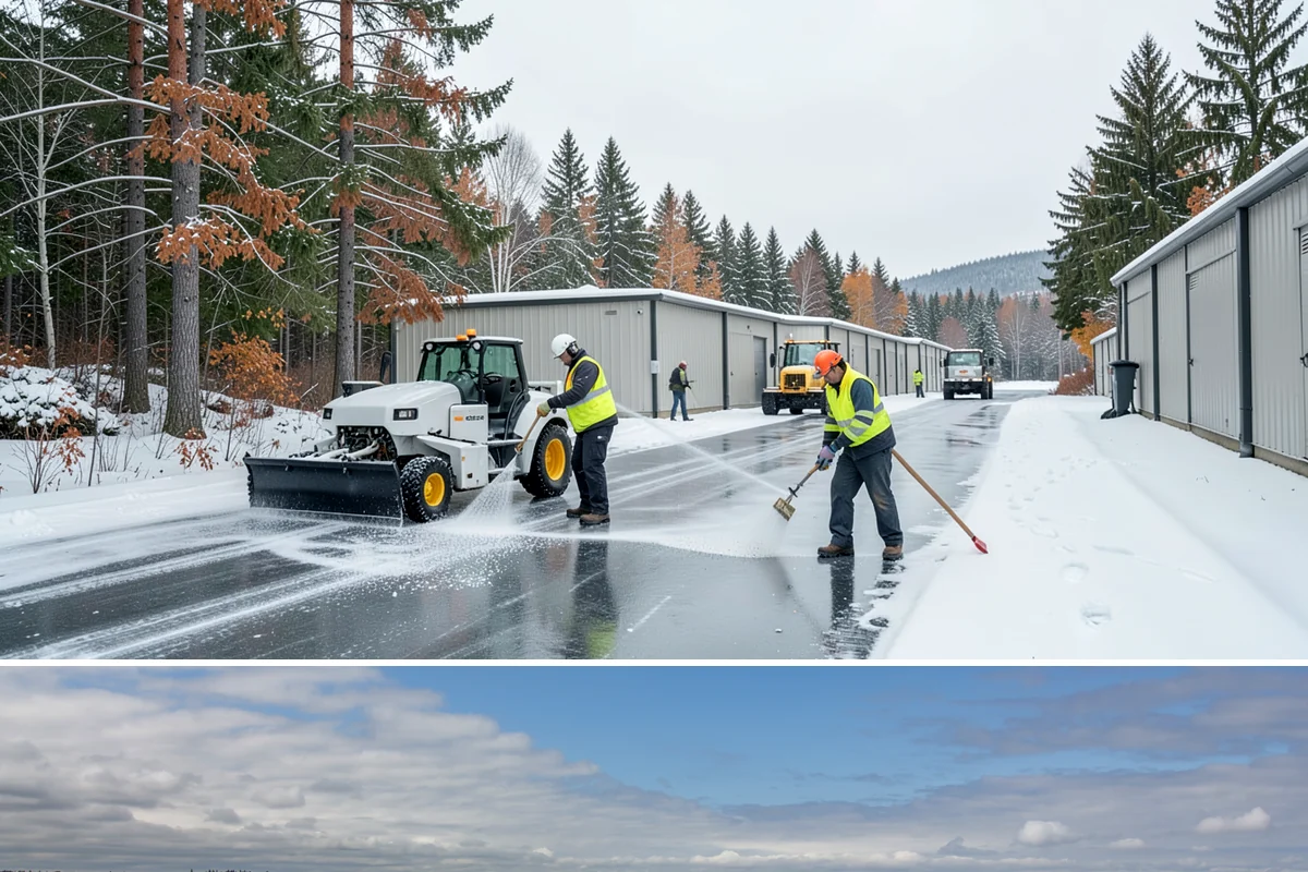Big Box Store Snow Removal in University Place, Pierce County, WA - Western Washington big box lots see most events between late November and February, usually from short lowland snaps rather than...