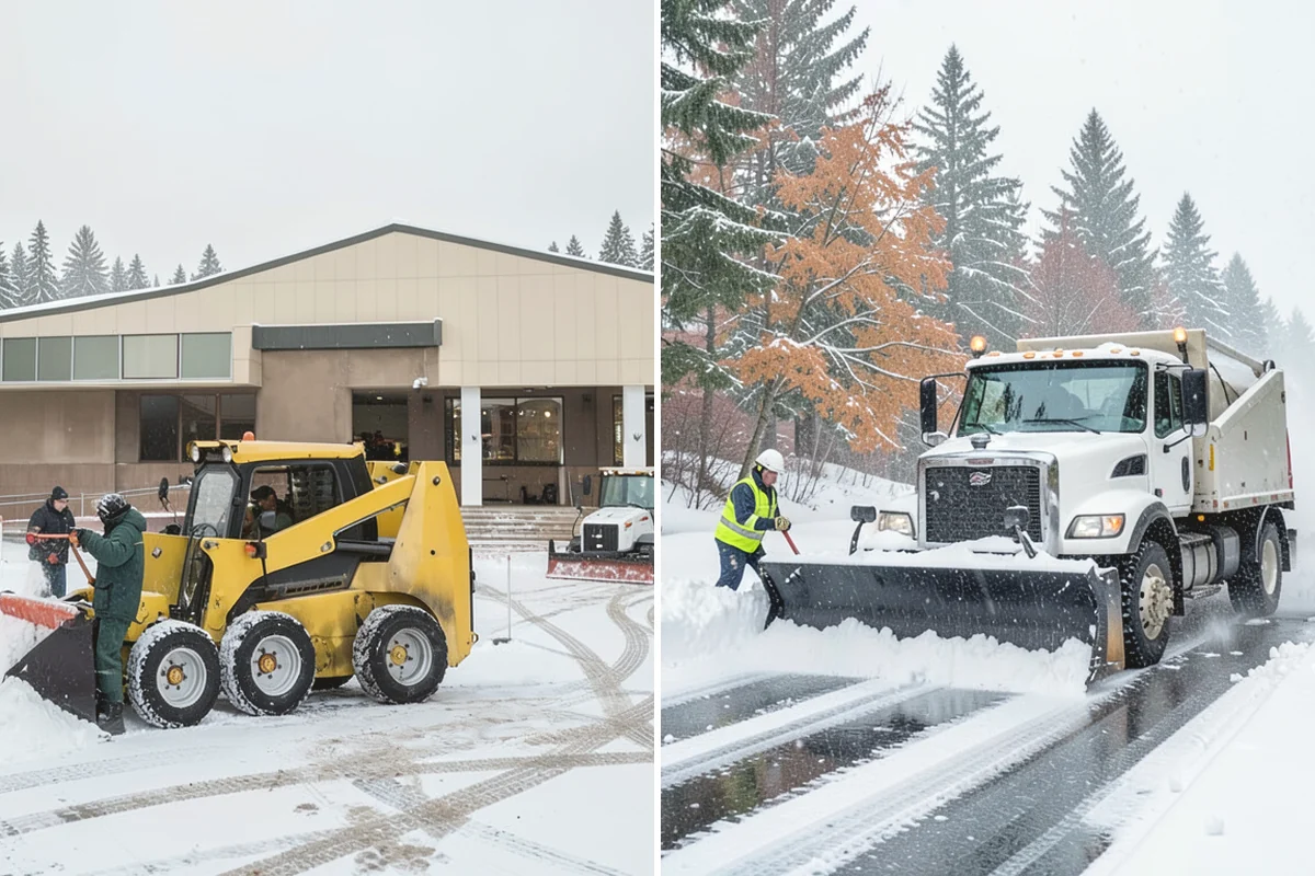 Bike Lane Clearing in Anacortes, Skagit County, WA - Clear the bike lane to full width with compact equipment