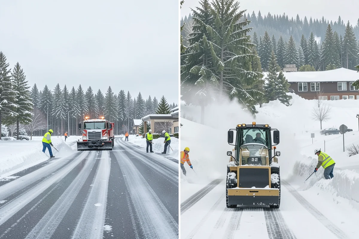 Bike Lane Clearing in Auburn, King County, WA - Clear the bike lane to full width with compact equipment